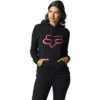 Fox Racing Womens Boundary Black/Pink Pullover Hoodie -Fox Racing 26523285 1